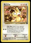 Meowth 62/82 Pokemon Card Team Rocket Common Lightly Played J45