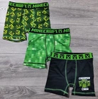 Minecraft Underwear Kids Small Size 6 Green Creeper Crew Boxer Briefs Boys