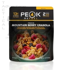 Peak Refuel Mountain Berry Granola (Vegan) Freeze-Dried Meal - EXP 07/2034