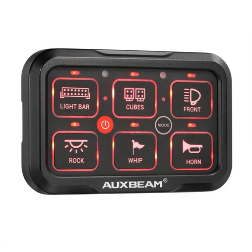 RGB 6 Gang Schalter Panel Taste Hilfskreissteuerung Auto Boot LKW 12-24V - Bild 6 von 8