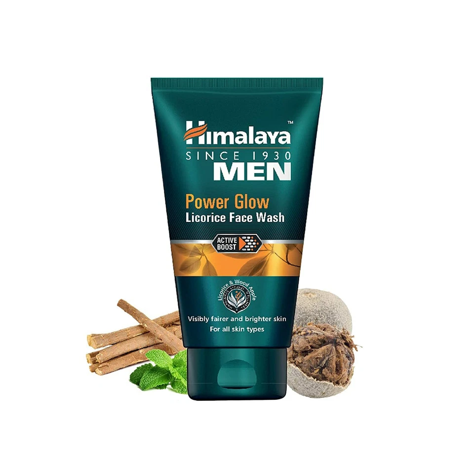 Himalaya MEN Power Glow Licorice Face Wash 50ml- Fair Bright Skin FREE SHIP - Image 2 of 4