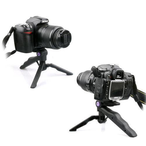New! 2in1 Table Portable Folding Tripod Stand Hand Grip fr DC DV Digital Camera - Picture 4 of 7