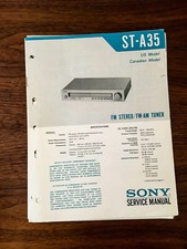 Sony ST-A35 Tuner Service Manual Original 