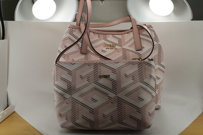Guess Women's Handbags - Vikky Tote - SA699524-2 - Pale Rose Logo