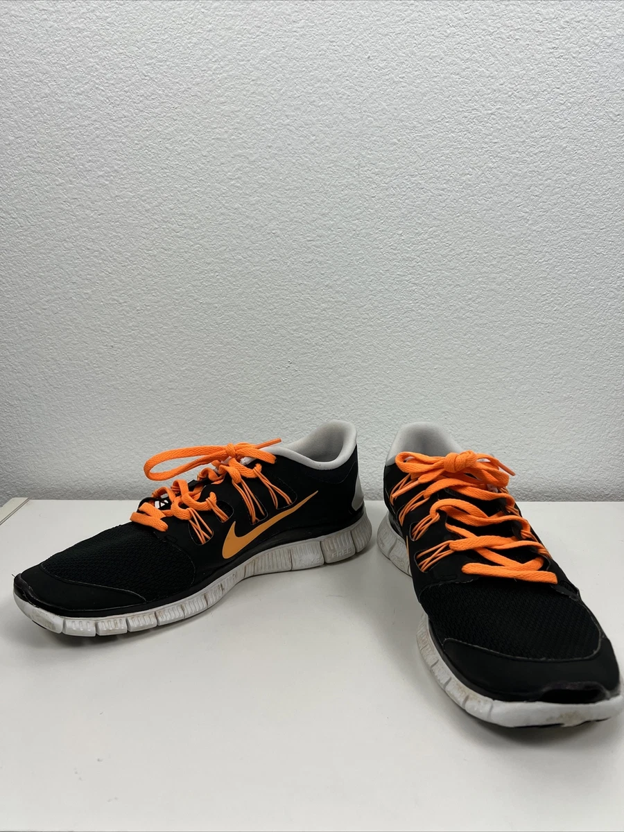 Nikes Black And Orange FTG Free Runner iD Size 9W eBay