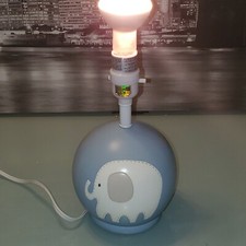Blue Elephant Round Baby Boy Nursery LampWorks Great