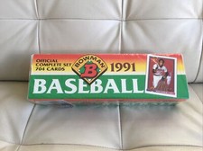 1991 Bowman Baseball Box Official Complete Set-704 Cards, Sealed Box Collectible