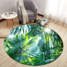 3D Rainforest Sunlight NAO1418 Game Rug Mat Elegant Photo Carpet Mat Fay