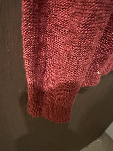 Pink Rose Women's Scoop Neck Long Sleeve Red “Love” Decorative Sweater Size XL - Imagen 3 de 4