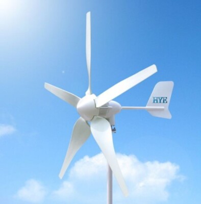 Hurricane HY Energy HY-400L/12V 400W 12V Wind Turbine Kit , 5 Blade, Flange 