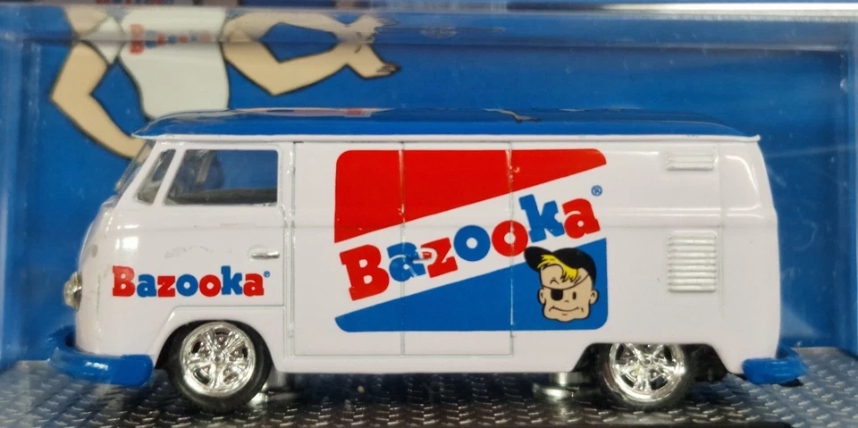 M2 Machines 1960 VW Volkswagen T1 Lieferwagen Delivery Van Bazooka Bubble Gum - Bild 2 von 4