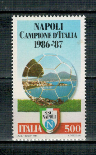 ITALIEN - 1987 NEAPEL ITALIENISCHER FUSSBALLMEISTER - 1 Briefmarke **MNH wie Foto