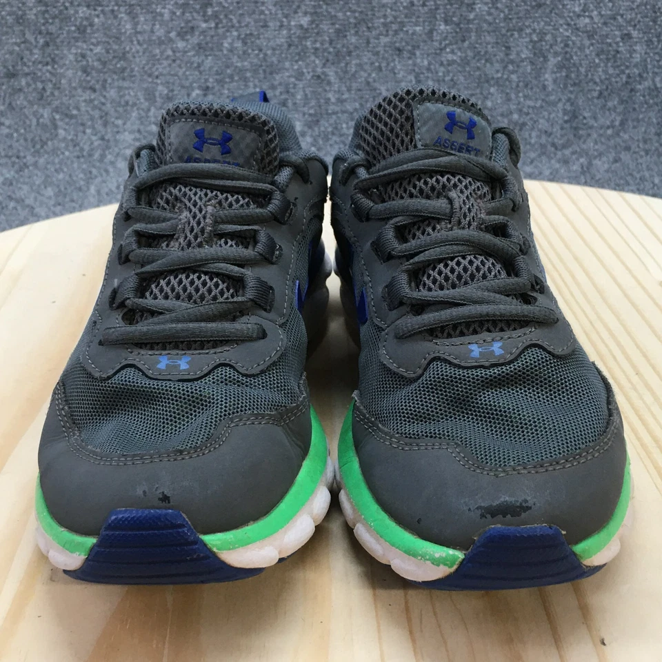 Under Armour Shoes Youth 4 Assert Running Sneakers Gray Mesh Logo 3024633-101 - Image 4 of 4