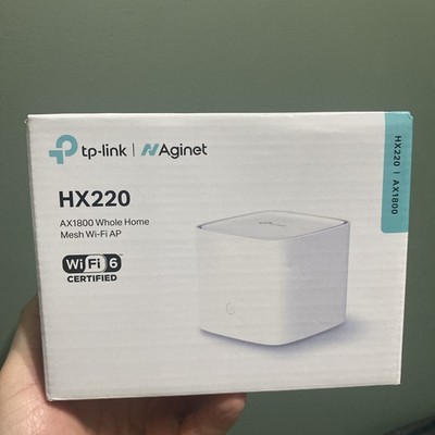 TP-LINK Aginet (HX220) AX1800 Dual Band Whole Home Mesh Wi-Fi 6 System, Remote...