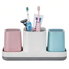 Toothbrush Holder for Bathroom, Kids Toothbrush Holder with Cups, Electric To...