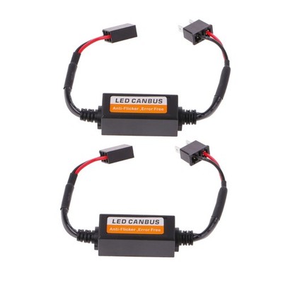 2Pcs DRL Fog Light Canbus Error Free Resistor Load Resistor Wiring Canceller