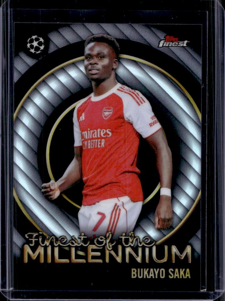 2025-26 Topps UEFA Club Competition Finest Bukayo Saka of the Millennium #FM-2