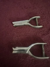 2 Vintage PRR Pennsylvania Railroad Conductor Ticket Hole Punches 1696/1810