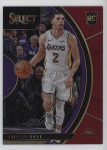 2017-18 Panini Select Concourse Maroon Prizm /199 Lonzo Ball #28 Rookie RC