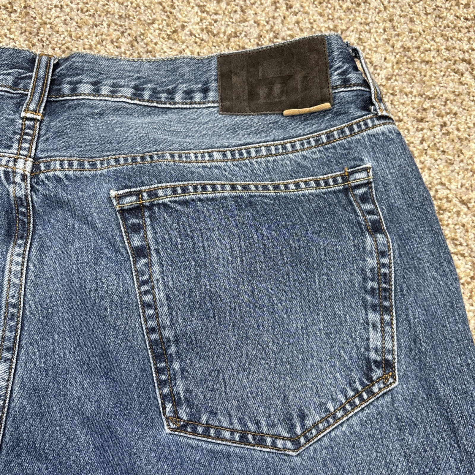 Oobe Brand Classic Denim Jeans Straight Button Fly Men's 38x30 Fits 36 X 30 - View 16