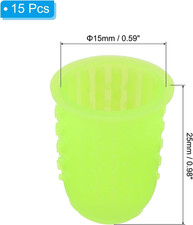 Rubber Finger Tips, 15 Pack Silicone Thumb Fingertip Protector Finger Cots Co...