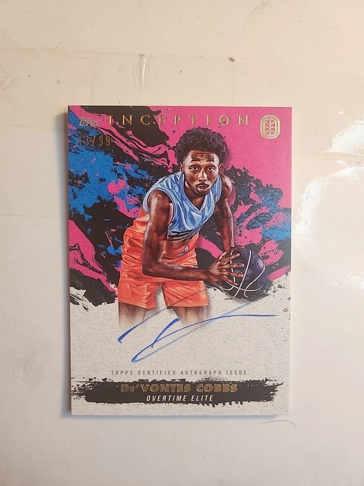 2021-22 Topps Inception OTE Overtime Elite Inception Autographs De'Vontes Cobb - Image 3 of 4