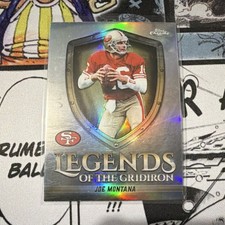 Topps Chrome Legends of the Gridiron LOG-10 Joe Montana Refractor 49ers