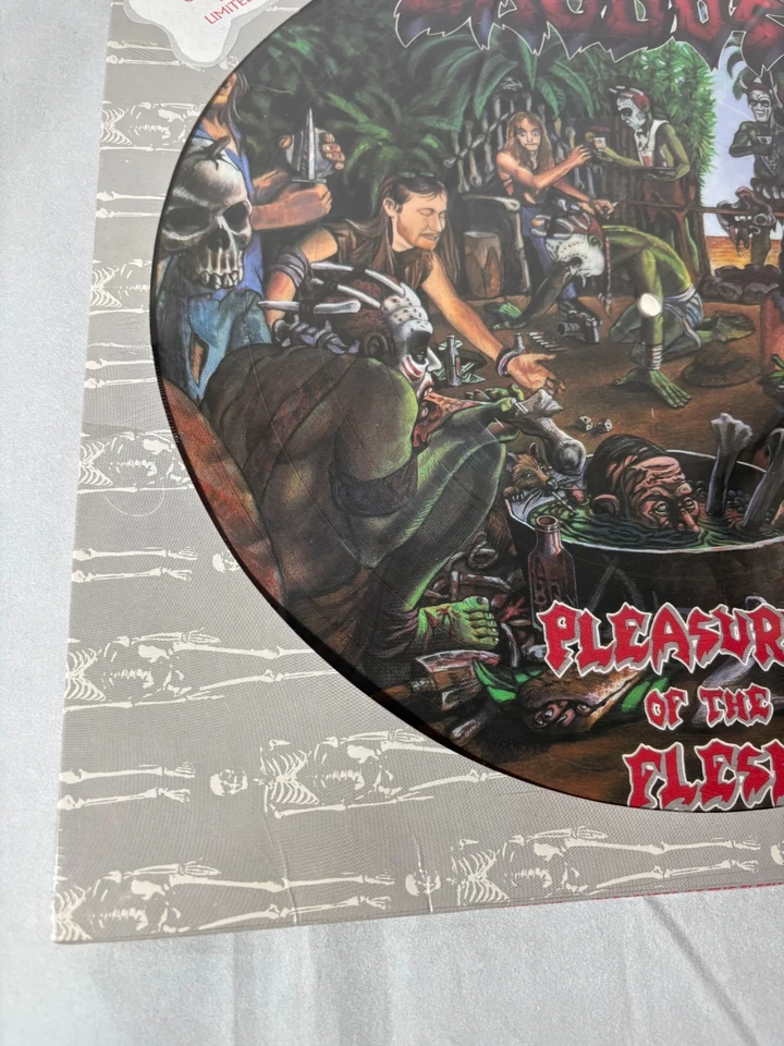 EXODUS Pleasures Of The Flesh vinyl LP Pic disc picture disk Combat SEALED 80's - Image 4 of 4