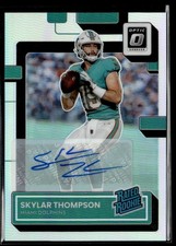 2022 Donruss Optic Silver Prizms Autographs Skylar Thompson Rookie Auto 109/125