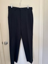 Men's Navy Dress Pants - Modern Tailored Dress Trouser