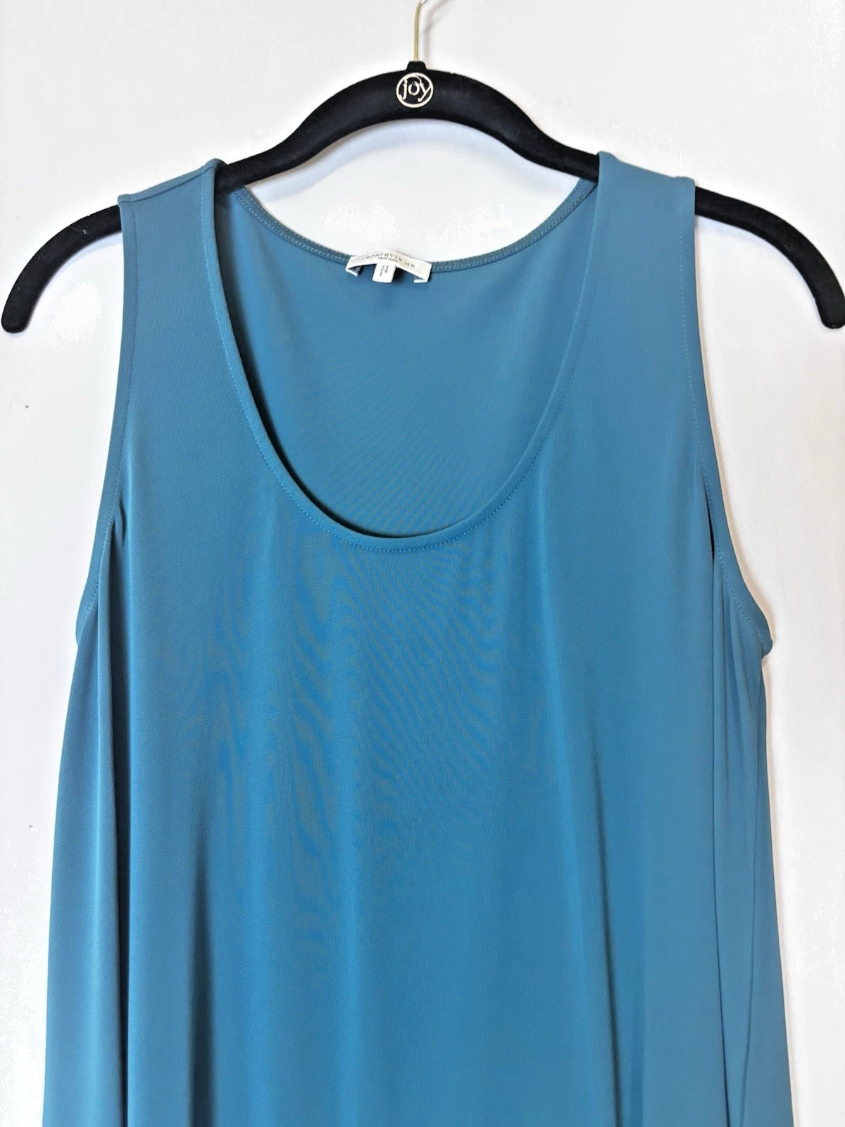 VETEMENTS Abito donna Lafayette 148 blu medio senza maniche linea A scollo a scoop