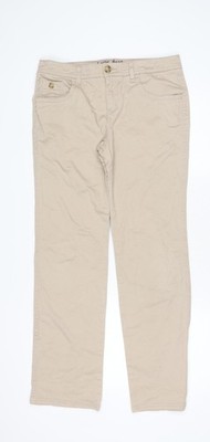 Justice Jeans beige gerades Bein Junior 16 normal Teenager Mädchen Baumwollmischung