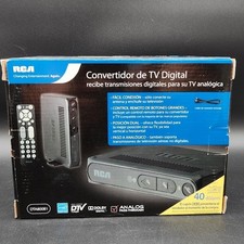 RCA DTA800B1 Black Digital TV Converter Box Analog Pass-Through DTV Tuner Remote