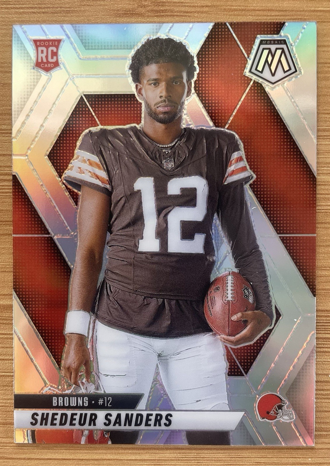 2025 Panini Mosaic Shedeur Sanders #290 Rookie Variation Silver Prizm