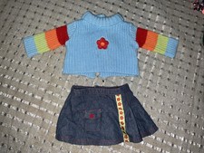 american girl doll Bitty Baby Twin Outfit Sweater Skirt Vintage