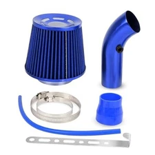  3'' Cold Air Intake Kit Aluminum Automotive Cold Air Intake Pipe Filter Blue