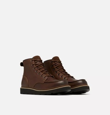 Sorel Herren Slabtown 62' Moc Waterproof Stiefel Tabak, Schwarz NEU
