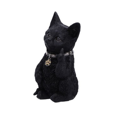 Metallicat Black Cat Throwing Rock Hand Sign 16.5cm | eBay