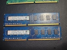 Lot of 2 Hynix PC3-10600 (DDR3-1333) 4 GB DIMM 1333 MHz PC3 SDRAM Memory...