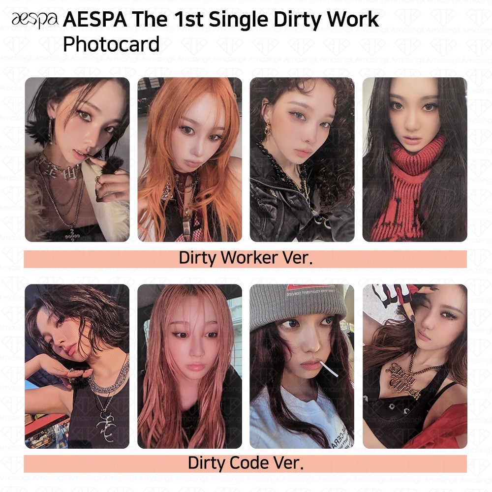 Aespa 1st Single Album Dirty Work Dirty Worker / Code ver