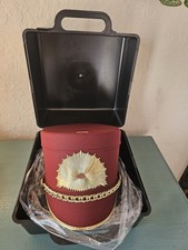 Vintage New/Old Stock Shako/Marching Band/Military Hat W/Case, Starburst Emblem