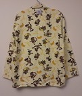 PAPA BEAR LOUNGE ABOUTS sz S Monkey GO  BANANAS 2 Piece Pajama Set Chest Pocket  — photo 4