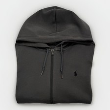 Polo Ralph Lauren Hoodie Sweatshirt Full Zip Jacket Men s XL Gray Soft Touch