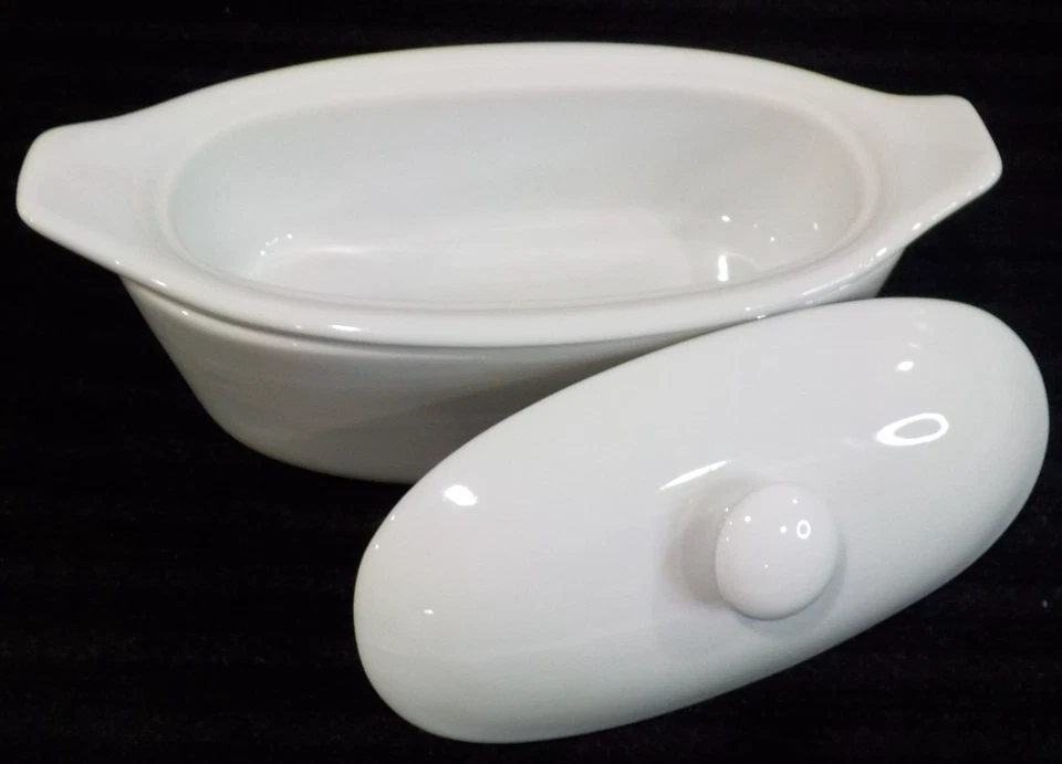 TRUDEAU Белая Фарфоровая Лодка с Маслом 3 шт. Лед Дно Сверхпрочный Масляный Камень *б/у в отличном состоянии - Изображение 3 из 4