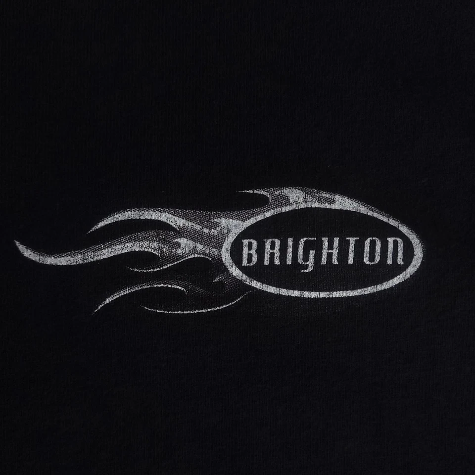 Camisa manga larga vintage Y2K 00s Brighton calavera y huesos cruzados motociclista Foto 4 de 4