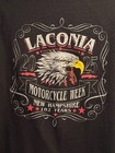 Laconia NH 2025 Bike Week Rally T shirt Short Sleeve Black Size 2XL EUC