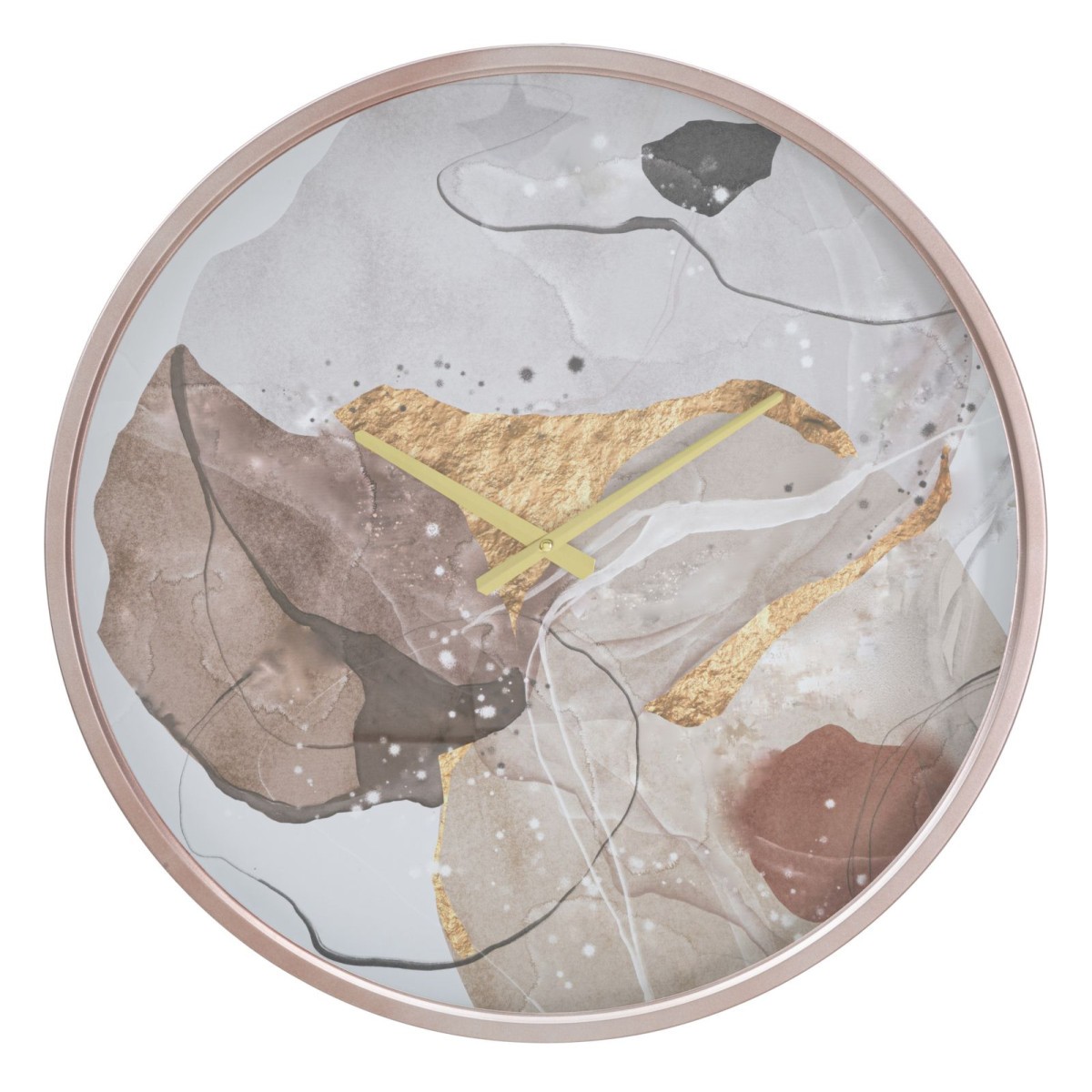 Horloge murale en verre multicolore 60cm pour illuminer le salon ou la cuisine