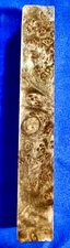 1 Stabilized Maple Burl Turning  Pen Blank 5 1/2" x 3/4" BC FREE SHIPPING
