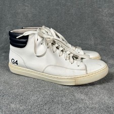 G/FORE Golf Shoes G4 Mid Street Disruptor Spikeless White Leather Men's 10