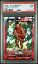2024 TOPPS CHROME SAPPHIRE EDITION RED #191 ULRICH CHOMCHE 2/5 PSA 9